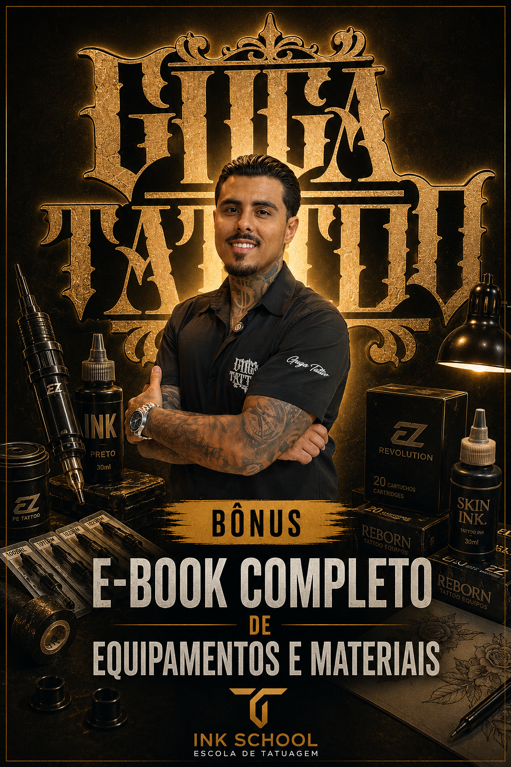 Capa do bônus e-book de equipamentos e materiais